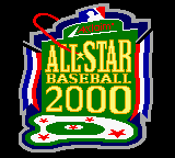 All-Star Baseball 2000 title screen for GameBoy Color